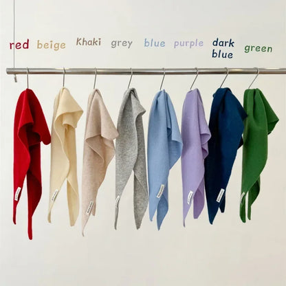 Wool Triangle Scarf for Women - Multi-functional Knitted Scarf