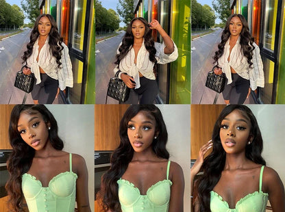 40 Inch Body Wave Human Hair Lace Front Wig