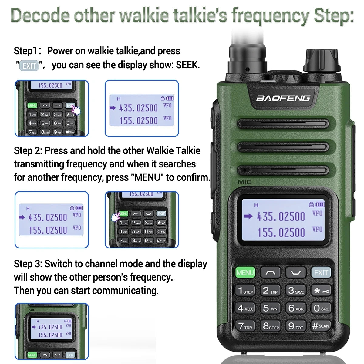 BaoFeng M-13 PRO V2 High Power Multi Band Walkie Talkie