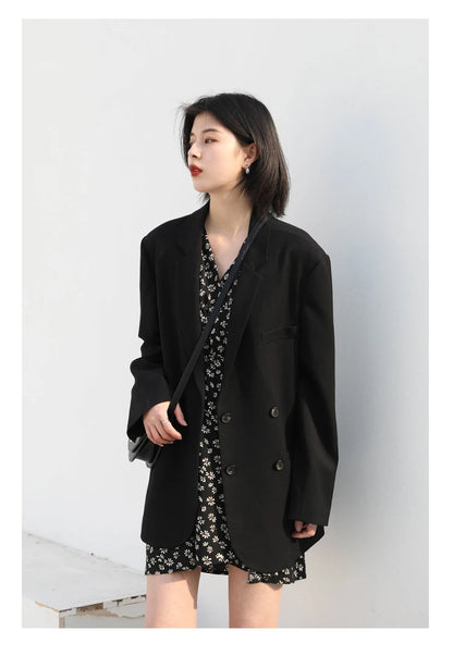 CHIC VEN Women's Solid Blazer Long Sleeve Office Wear