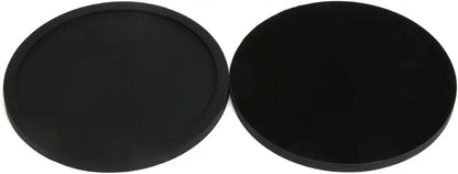 Large Black Silicone Drink Coasters Set for Indoor Outdoor