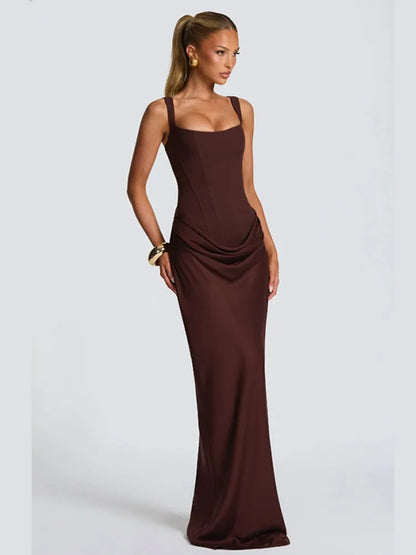 Women Strapless Lace Trim Bodycon Dress