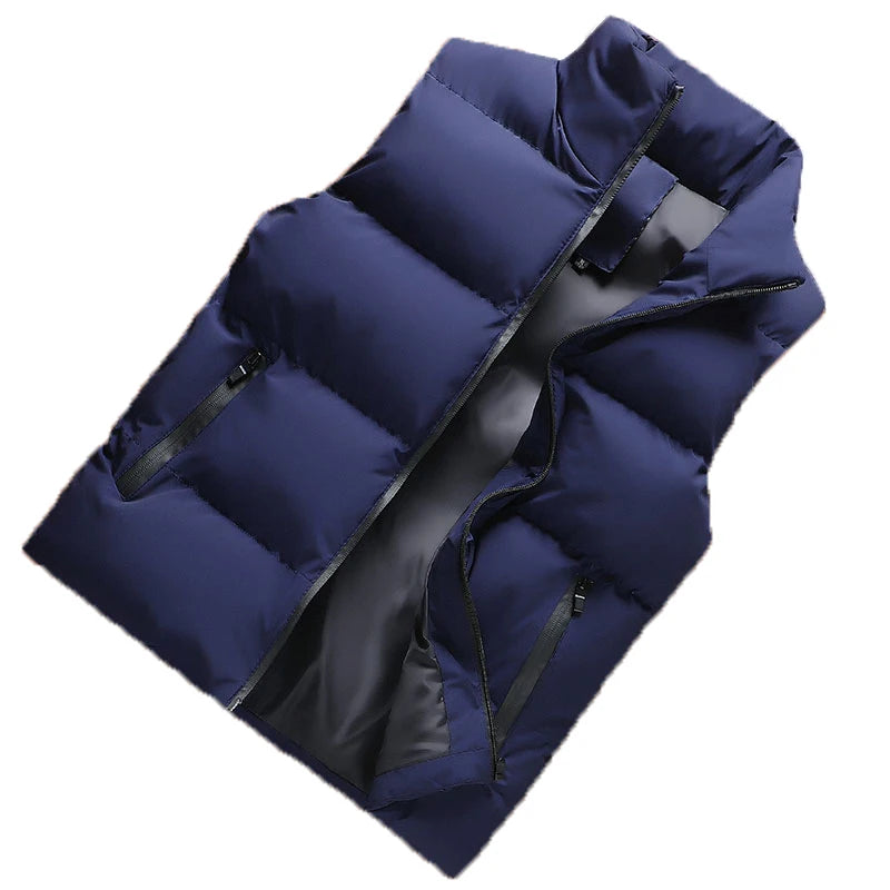 Men's Thick Windproof Sleeveless Vest Jacket