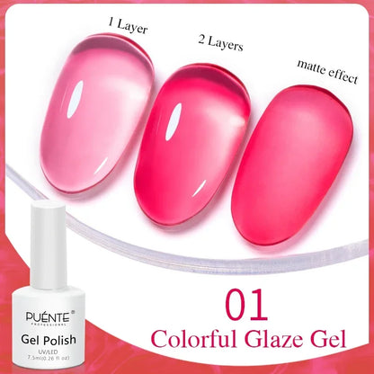 Clear 3D No Wipe Sculpture Gel Nail Polish 15ML