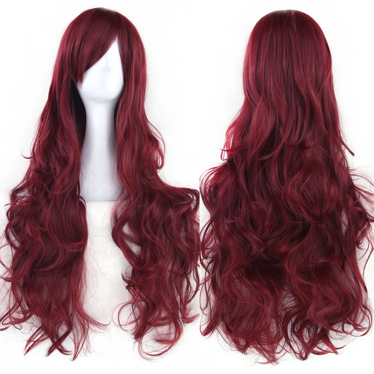 Soowee Curly Long Green Synthetic Hair Wig for Women