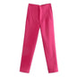 High Waist Pencil Pants for Women in Black and Pink