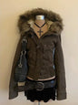 Hooded Women Zipper Sweatshirt Casual Grunge Jacket