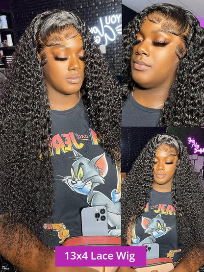 40 Inch 13x6 Deep Wave Lace Frontal Wig Human Hair