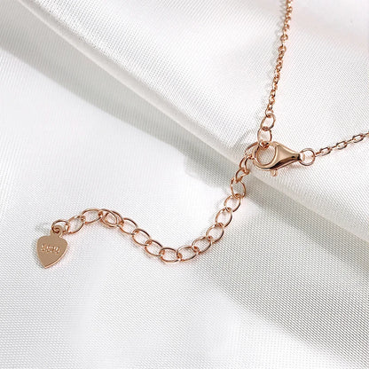 Moissanite Charm Bracelet 14K Plated Silver Adjustable