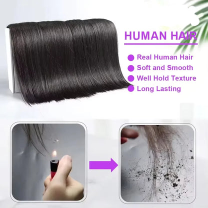 16A Straight Brazilian Remy Human Hair Bundles Natural Black