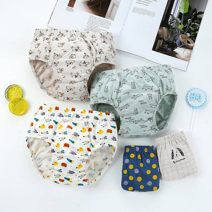 Cotton Kids Triangle Underwear Boys Briefs Dinosaur Print