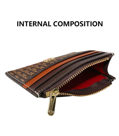 CH Women's Zipper Wallet with Letter Decoration