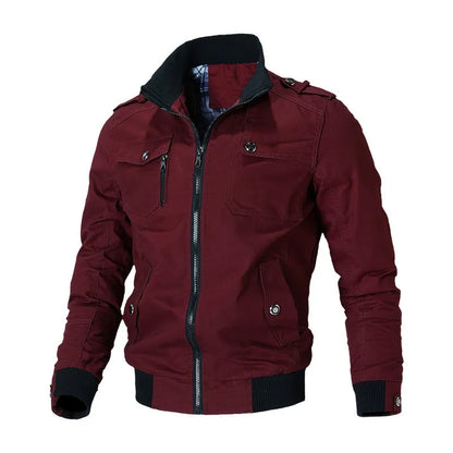 Men's Casual Cotton Windbreaker Jacket