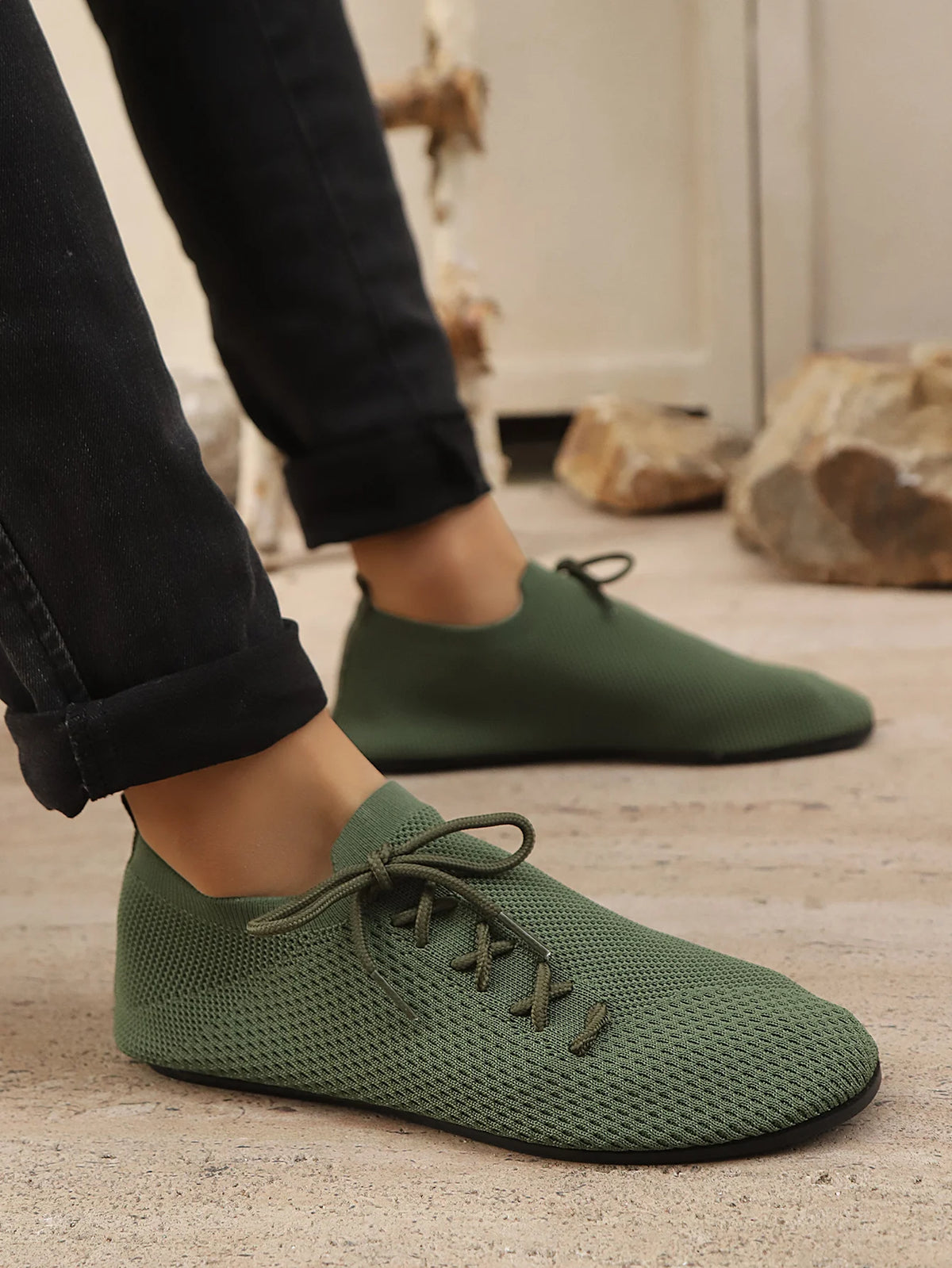 Breathable Mesh Loafers Men Casual Driving Shoes