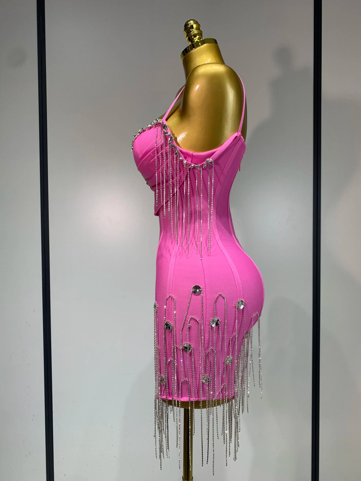 Backless Spaghetti Strap Bodycon Dress for Women