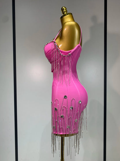 Backless Spaghetti Strap Bodycon Dress for Women
