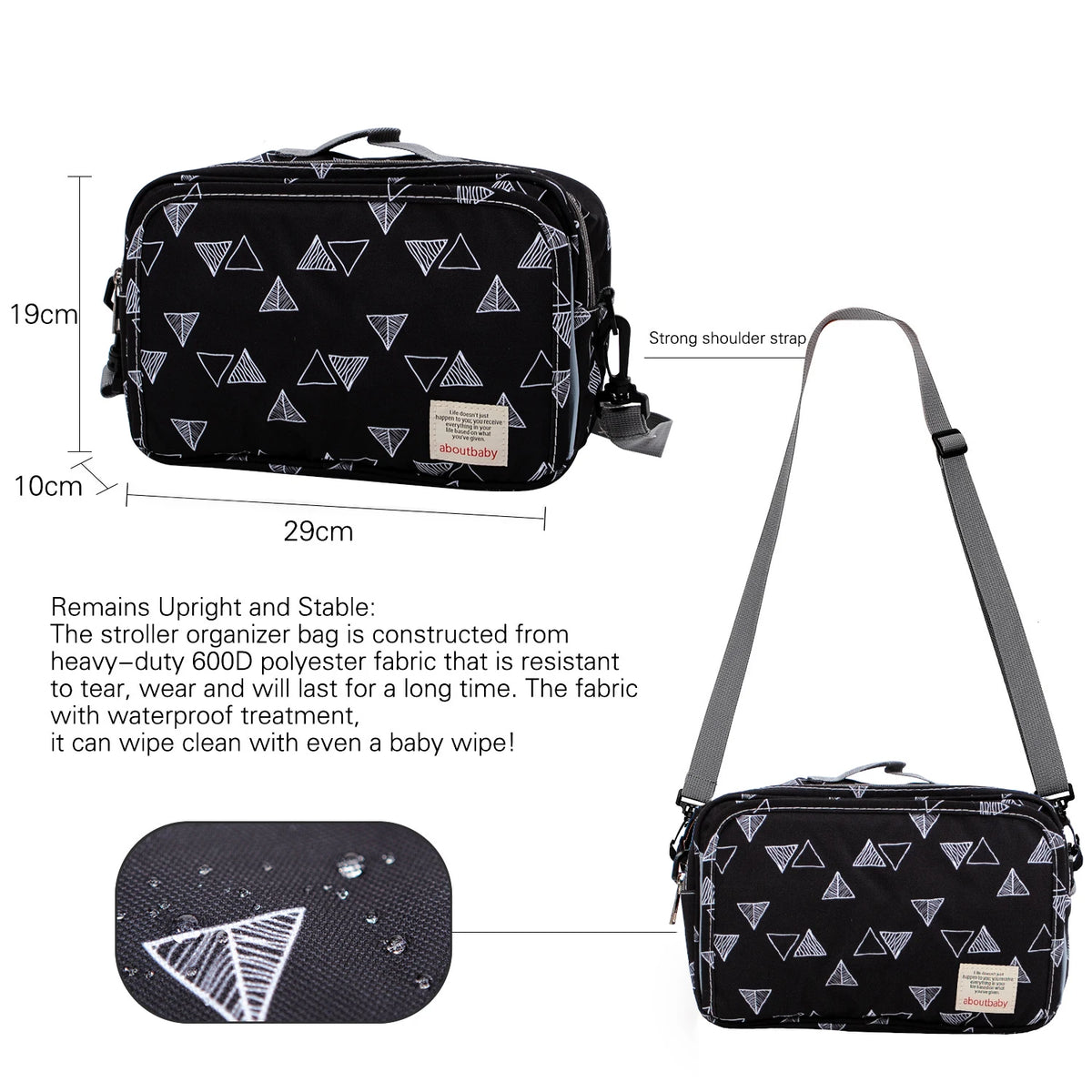 Waterproof Baby Stroller Bag Multifunction Diaper Organizer
