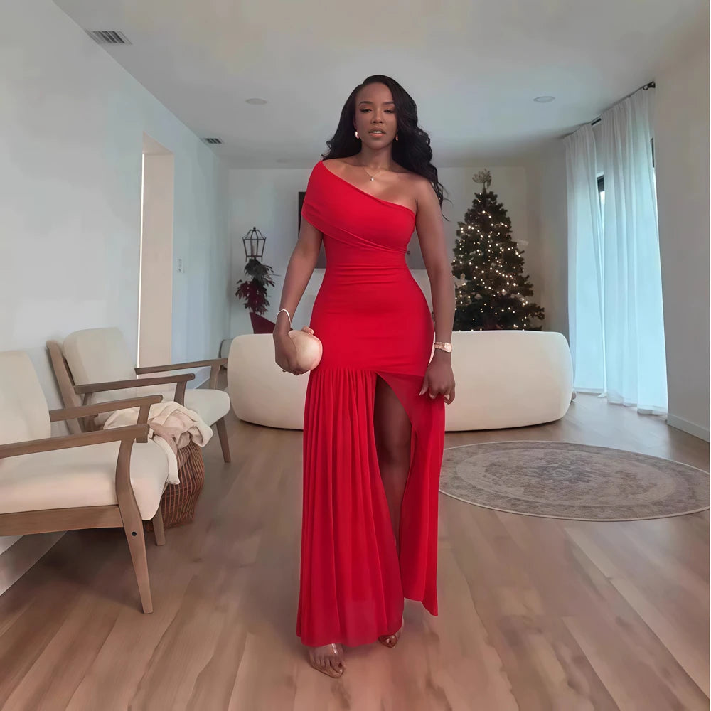 Elegant Off Shoulder Maxi Dress for Women