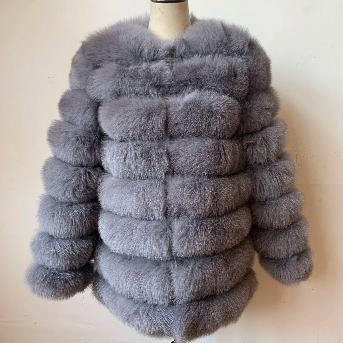 4in1 Real Fox Fur Coat for Women