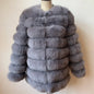 4in1 Real Fox Fur Coat for Women