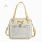 Y2K Transparent Bow Ita Bag Women Crossbody Handbag
