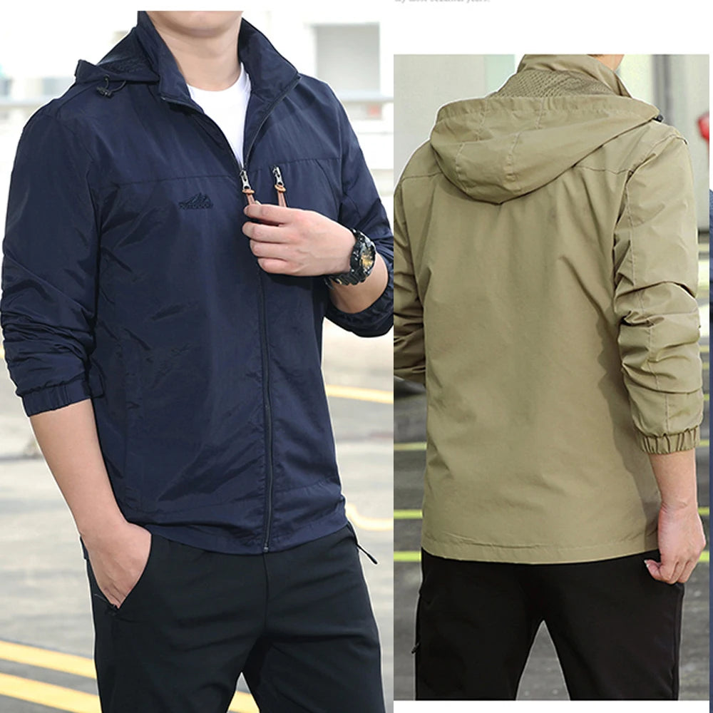 Men's Tactical Waterproof Windbreaker Jacket
