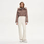Casual Fur-Trimmed Hooded Ski Suit Women Warm Jumpsuit