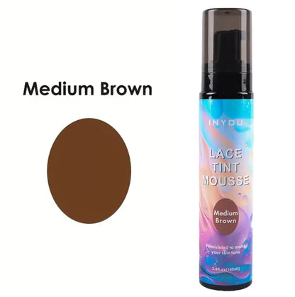 Melt Lace Tint Hair Mousse and Spray for Medium Brown Wigs