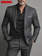 Slim Fit Black Tuxedo Suit Set for Men