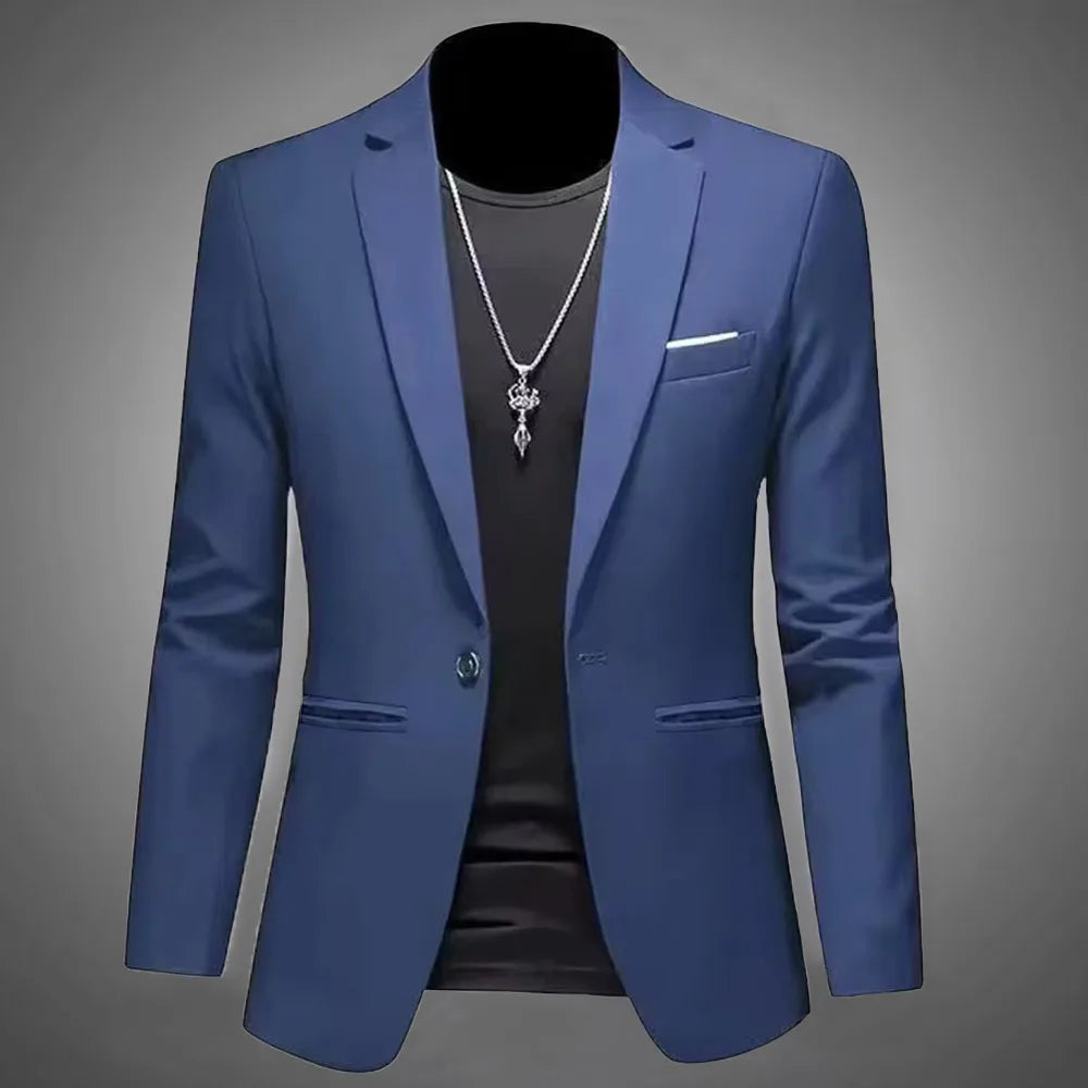 Men's Slim Fit Non-Ironing Casual Suit Jacket