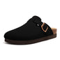 Shevalues Suede Clogs for Women Summer Mules with Arch Support