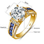2ct Moissanite Diamond Ring for Women in Sterling Silver