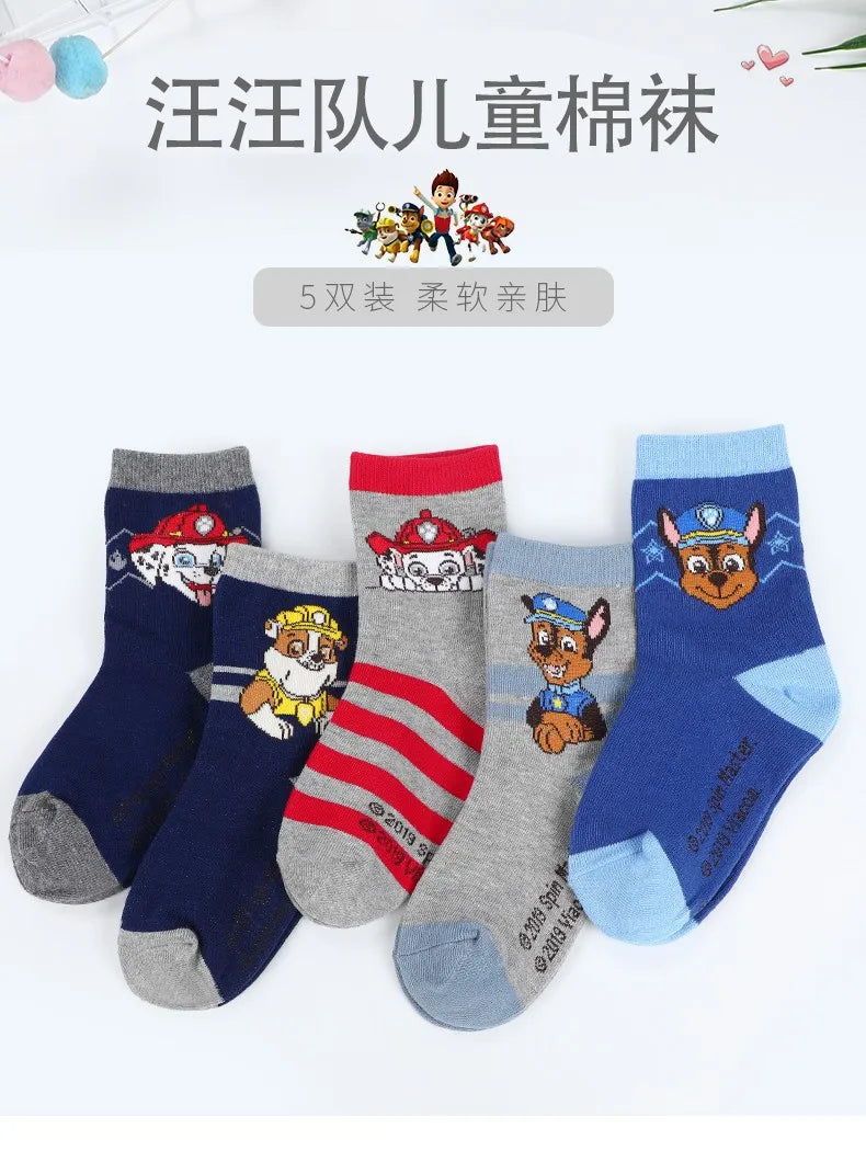 Genuine Paw Patrol Cartoon Socks for Kids