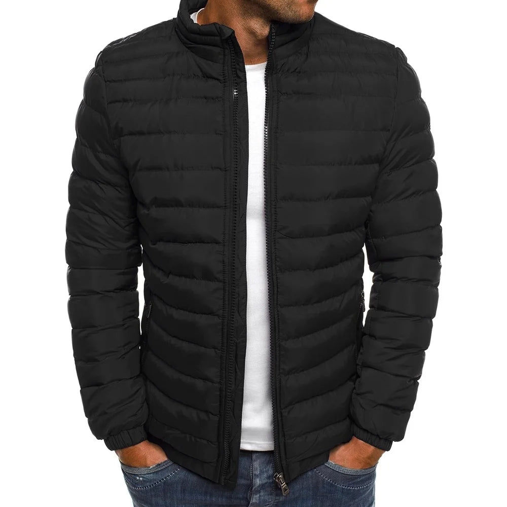 Men's Warm Casual Stand Collar Down Jacket
