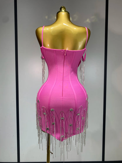 Backless Spaghetti Strap Bodycon Dress for Women