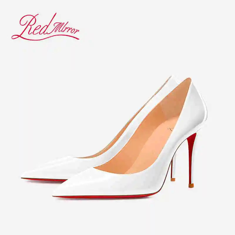Black Patent Leather Pointed Toe High Heels