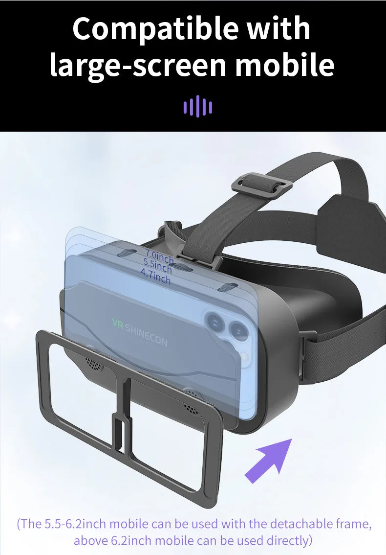 3D Virtual Reality Glasses Headset for Smartphones