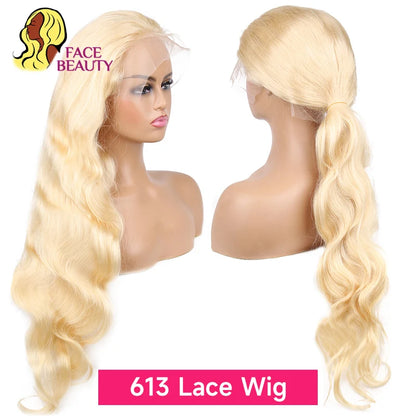 360 Lace Frontal Wig 613 Blonde Body Wave Human Hair