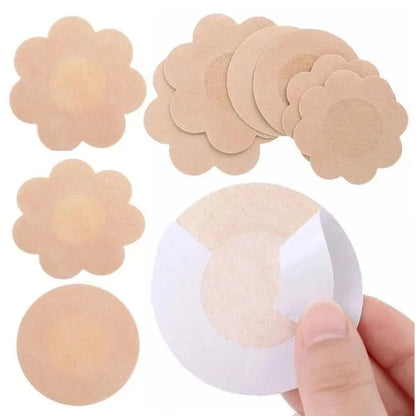 100Pcs Disposable Invisible Nipple Covers Natural Color