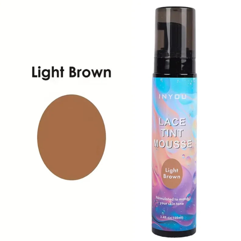 Melt Lace Tint Hair Mousse and Spray for Medium Brown Wigs