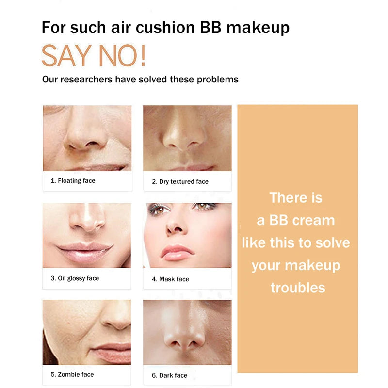 Air Cushion BB Cream Moisturizing Foundation Concealer