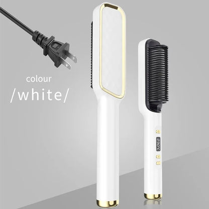 Electric Hot Comb Straight Hair Straightener Brush