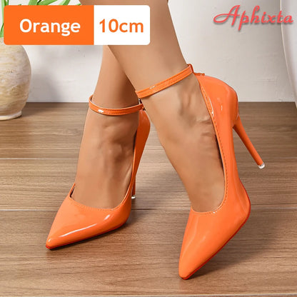 Aphixta Stiletto Heels Pumps Women Party Shoes 12cm