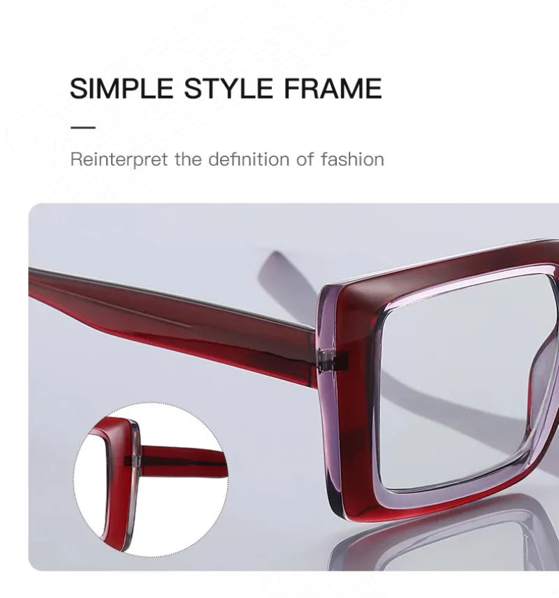 Trendy Square Large Frame Reading Glasses for Women