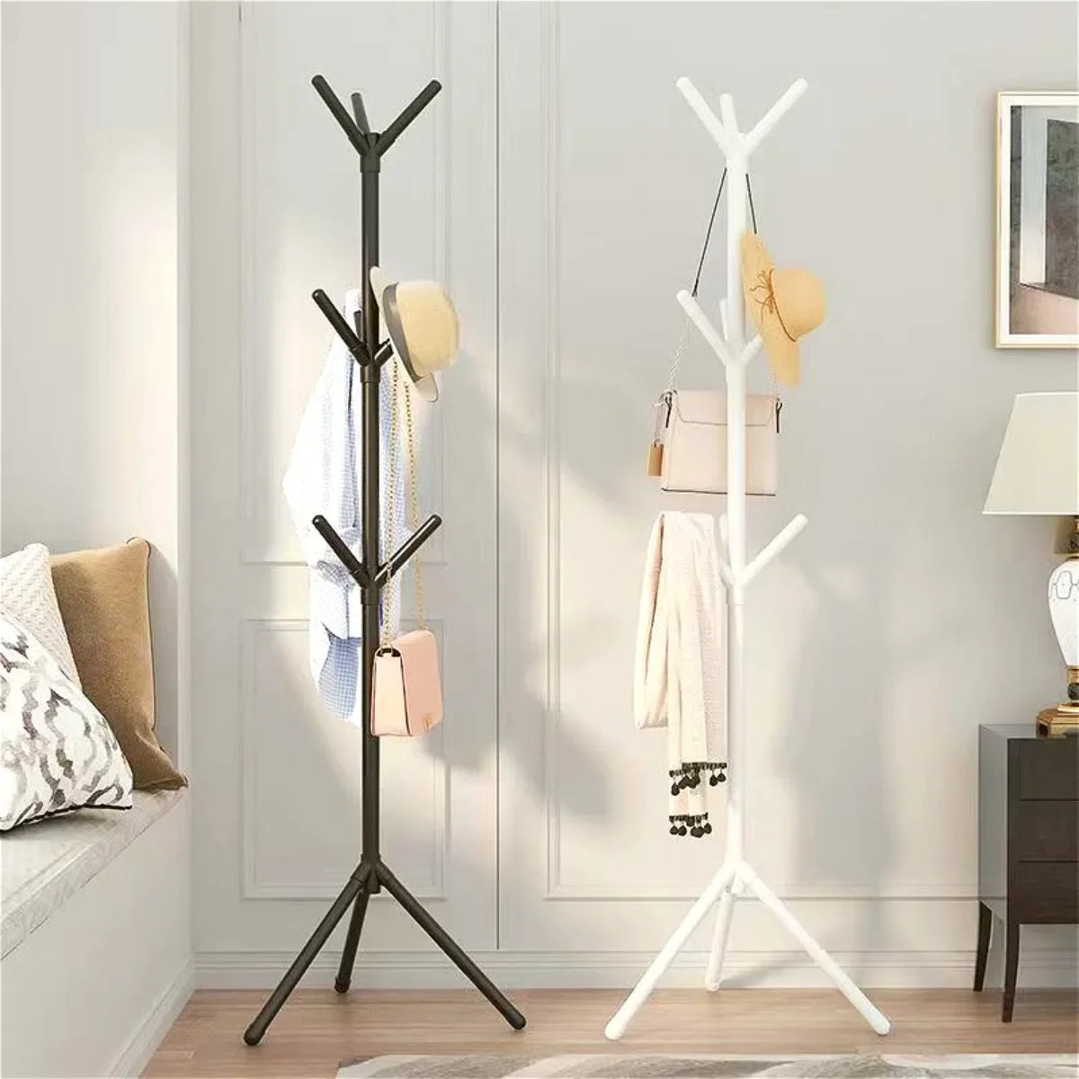 Vertical Clothes And Hats Rack - Plastic Coat Hook