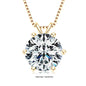 Moissanite Pendant Necklace 925 Sterling Silver Women
