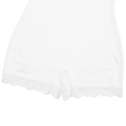 Lace Patchwork Cami Romper Women Backless Polyester