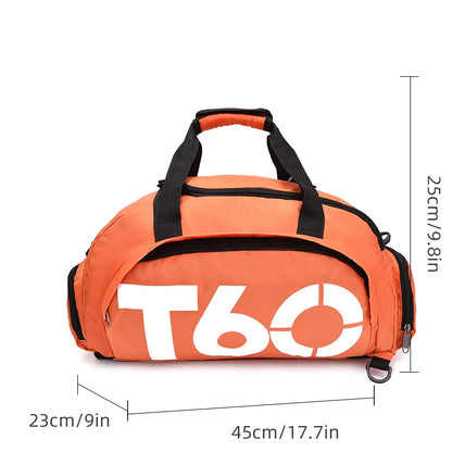 Waterproof Nylon Gym Bag for Fitness and Travel
