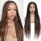 Cornrows Braided Wig 36 Inches Synthetic Hair Black