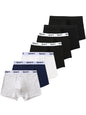Boys' Boxer Briefs 95% Cotton Solid Color 7 Pieces